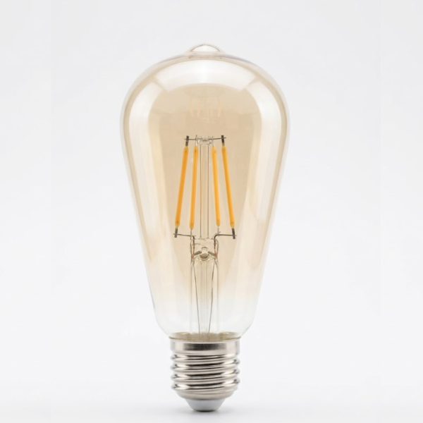 Edison Bulb Large, E27 holder, yellow Bulb, LED