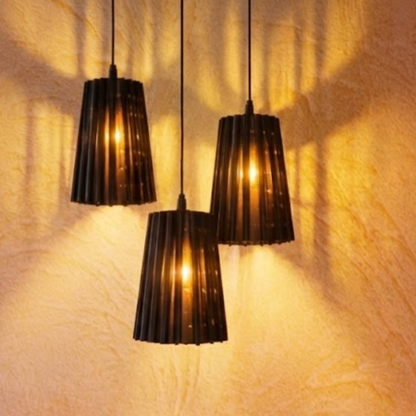 Star gaze, pendant lamp, hanging lamp, metallic bronze, modern design