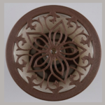 3D Printing and Rapid Prototyping | The Sundayy The Sunlinder desk lamp in metallic brown colour with mandala finish, modern designer lamp with warm lighting by The Sundayy