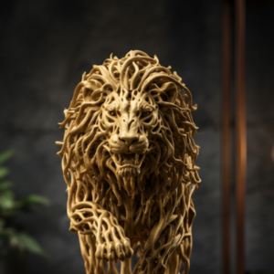 Home | The Sundayy voroni lion, mesh lion, figurine by The Sundayy